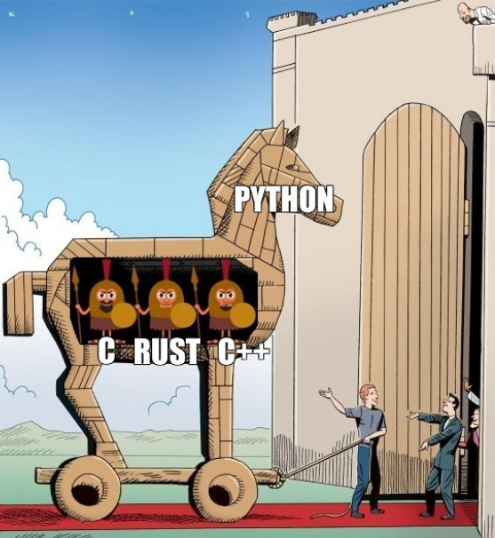 Python as frontend